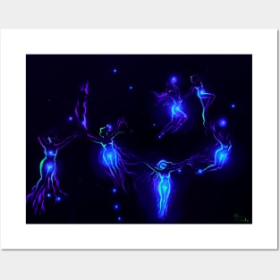 Glowing pleiades Posters and Art